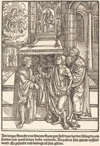 Un joven caballero de Znaym de Master of the Miracles of Mariazell