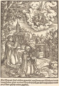 Un hombre con su esposa... de Master of the Miracles of Mariazell