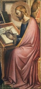 Evangelista escribiendo de Master of the Misericordia