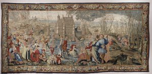 Invierno, de la serie Las Estaciones de Lucas, c.1535 de Master of the Months of Lucas Master of the Months of Lucas
