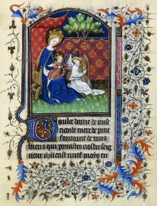 Virgen coronada, c.1430-1440 de Master of the Munich Golden Legend