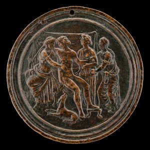 Meleagro y Atalanta, cuarto cuarto del siglo XV de Master of the Orpheus Legend