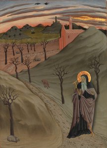San Antonio el Abad en el desierto, ca. 1435