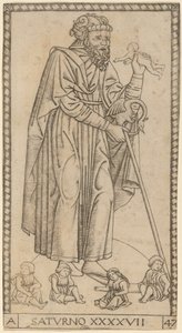 Saturno de Master of the S Series Tarocchi
