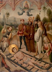 martirio de san lorenzo de Master of the Saint Ursula Legend