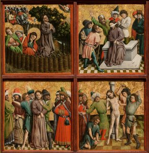 Retablo con La Pasión de Cristo