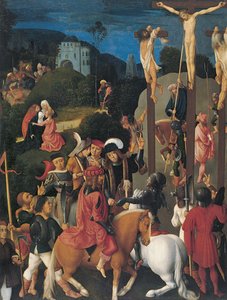 La Crucifixión de Master of the Virgo Inter Virgines