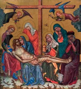 Lamento por Cristo, c. 1350 1955 de Master of the Vyssi Brod Altar