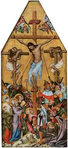 La Crucifixión de Kaufmann de Master of the Vyssi Brod Altar