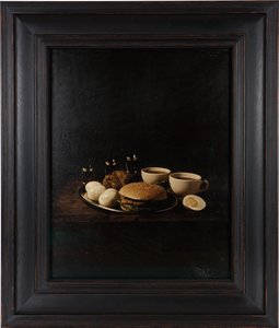 Last Meal on Death Row, Gary Gilmore, 2012 (Impresión por transferencia digital sobre pergamino de piel de cabra) de Mat Collishaw