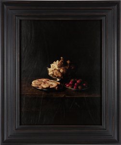 Última comida en el corredor de la muerte, John Wayne Gacy, 2012 (Impresión por transferencia digital sobre pergamino de piel de cabra)