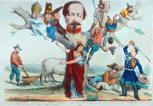 Alegoría de Italia durante el Risorgimento de Mata