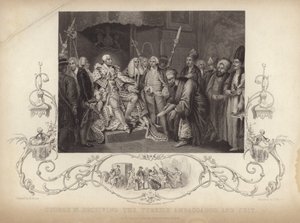 El rey Jorge III recibiendo al embajador turco y su séquito de Mather Brown