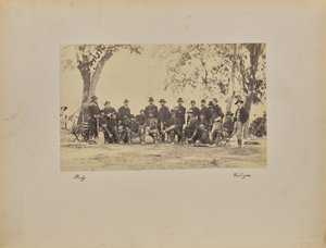 Burnside y personal de Mathew B. Brady