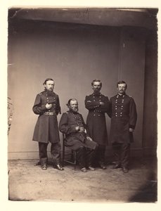 El general William Ward y su estado mayor de Mathew B. Brady