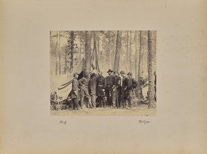 Potter y su personal de Mathew B. Brady
