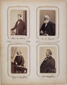 Álbum de 200 cartes de visite, la mayoría por Brady, ca.1865 de Mathew B. Brady