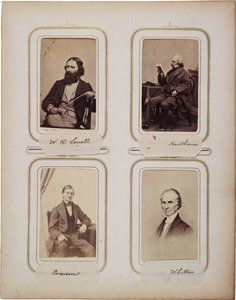 Álbum de 200 tarjetas de visita, la mayoría por Brady, c.1865 de Mathew B. Brady