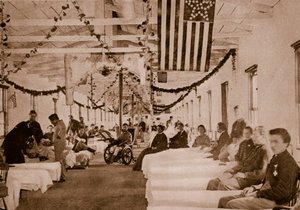Hospital del ejército cerca de Washington, D.C., 1861-65 de Mathew B. Brady