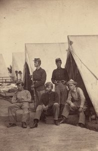 Escena de campamento,1862 (foto) de Mathew Brady