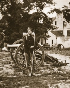 D.W.C. Arnold, un soldado raso del ejército de la Unión, cerca de Harper