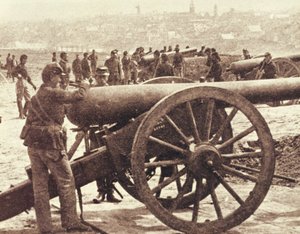 Artillería federal durante la Guerra Civil Americana (1861-65) de Mathew Brady