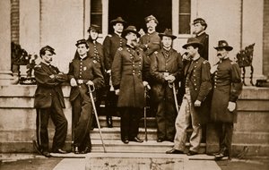 General O. B. Wilcox y su personal, 1861-65 de Mathew B. Brady