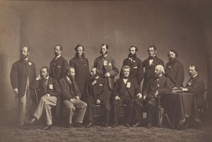 [Miembros de la Comisión Sanitaria de Nueva York], ca. 1860 de Mathew Brady