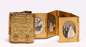 Equipaje de Alguien Álbum de Boda en Miniatura de Tom Thumb y Lavinia Warren, c. 1863