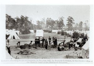 Cuartel general yanqui, campamento Whinfield, 3 de mayo de 1862 de Mathew B. Brady