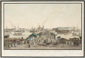 Primera celebración del aniversario de San Petersburgo el centenario de la ciudad en mayo de 1803, 1804 de Mathias Gabriel Lory
