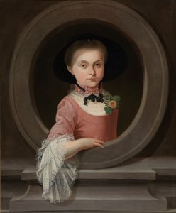 Retrato de niña (óleo sobre lienzo) de Mathias de Visch