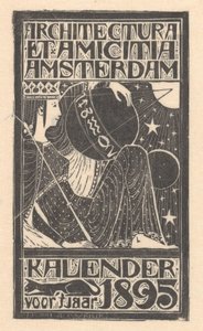 Portada calendario 1895 de Mathieu Lauweriks