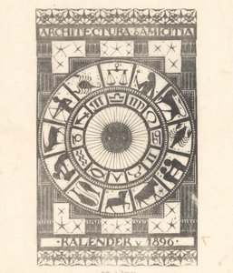 Portada calendario 1896 de Mathieu Lauweriks