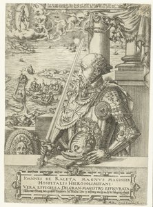 Retrato de Jean Parisot de La Valette, Gran Maestre de los Caballeros de Malta de Mathis Zündt