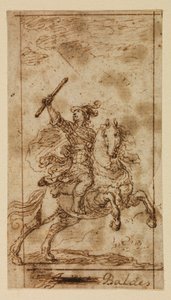 Guerrero montado de Matias de (attr.to) Torres