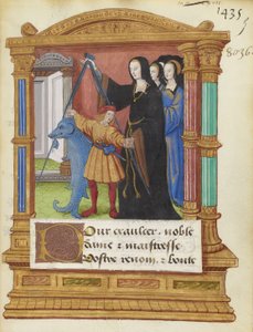 BNF Fr2285 f5r - La brújula delfín de Maitre de Philippe de Gueldre