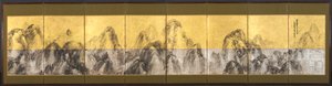Setenta y dos picos contra el cielo azul, 1785 de Matsumura Goshun