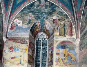 Escenas de la vida de San Juan Bautista, de la Capilla de San Juan, 1346-48 de Matteo Giovanetti