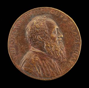 Tommaso Rangone, 1493-1577, Médico de Ravenna [anverso], 1562 de Matteo Pagani