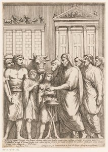 Marco Aurelio como sumo sacerdote Bajorrelieves en el Arco de Constantino (título de la serie) de Matteo Piccioni