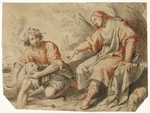 Tobías y el ángel de Matteo Rosselli