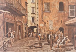 Italia, Nápoles, Piazzetta di Porto por Matteo Zampella de Matteo Zampella