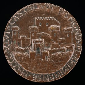 El Castillo de Rímini [reverso], 1446 de Matteo di Andrea de Pasti