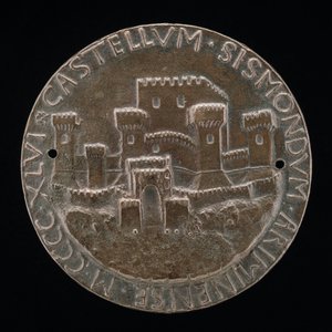 El castillo de Rímini [reverso], 1446 de Matteo di Andrea de Pasti