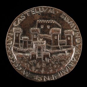 El castillo de Rímini [reverso], 1446 de Matteo di Andrea de Pasti