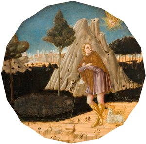 Ángel apareciendo a Joaquín, 1500 de Matteo di Giovanni