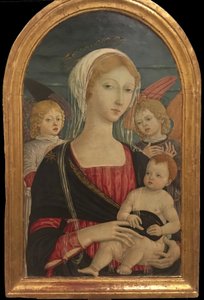 Matteo di Giovanni, Virgen con el Niño y dos ángeles