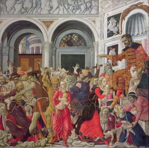 La masacre de los inocentes (óleo sobre tabla)