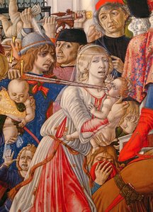 La masacre de los inocentes (detalle de un soldado atravesando a un bebé con su espada)